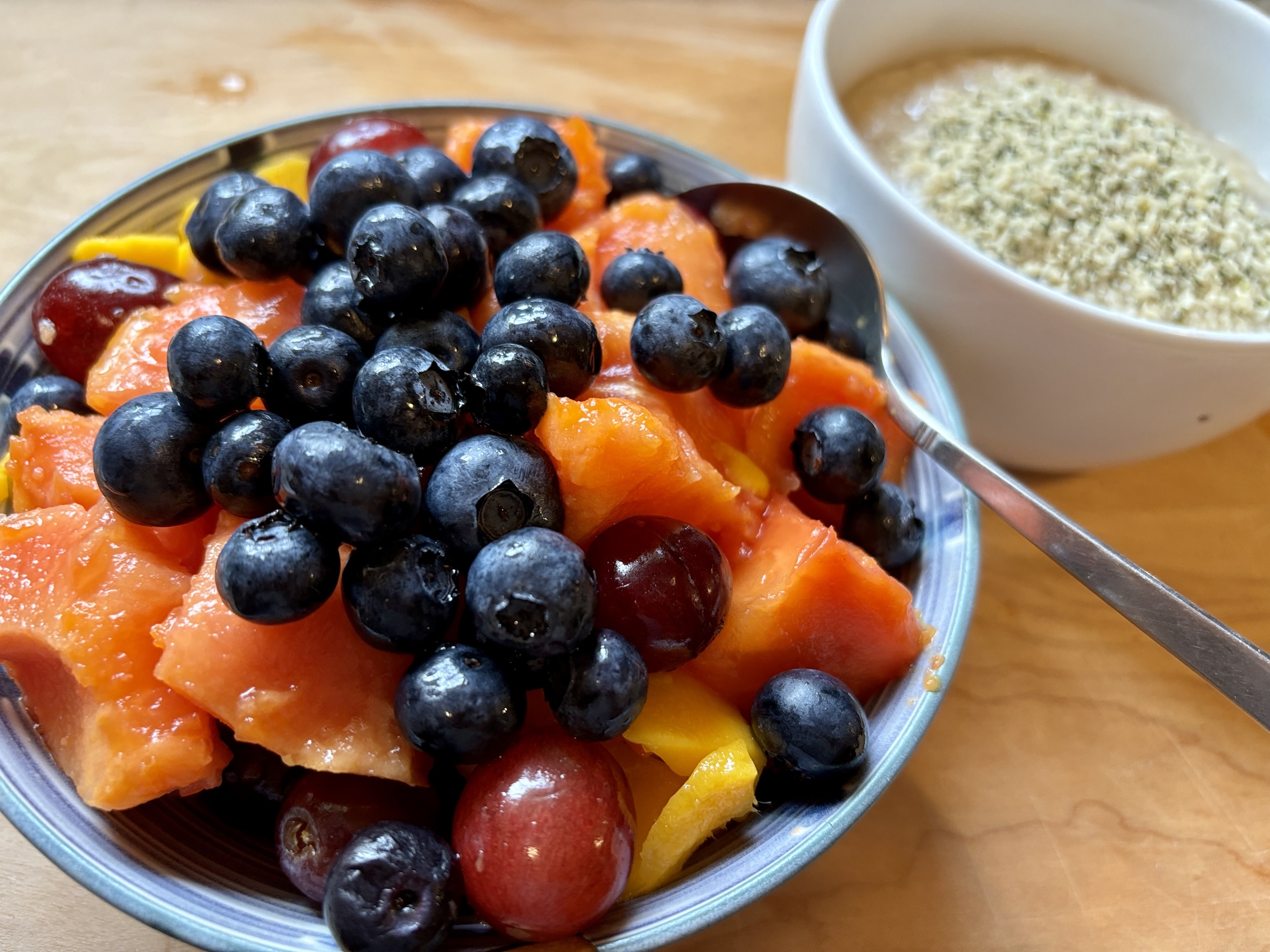 Vegan Breakfast Fruit Salad + Hot Cereal Vegan Breakfast Fruit Salad + Hot Cereal