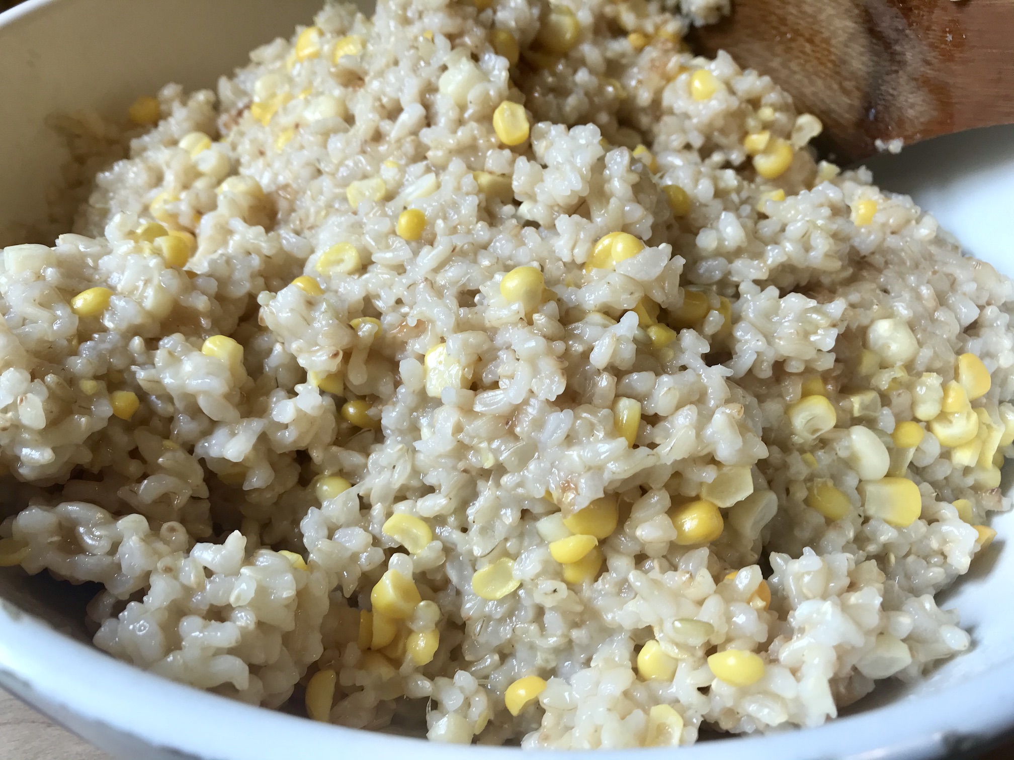 Brown Rice with Corn