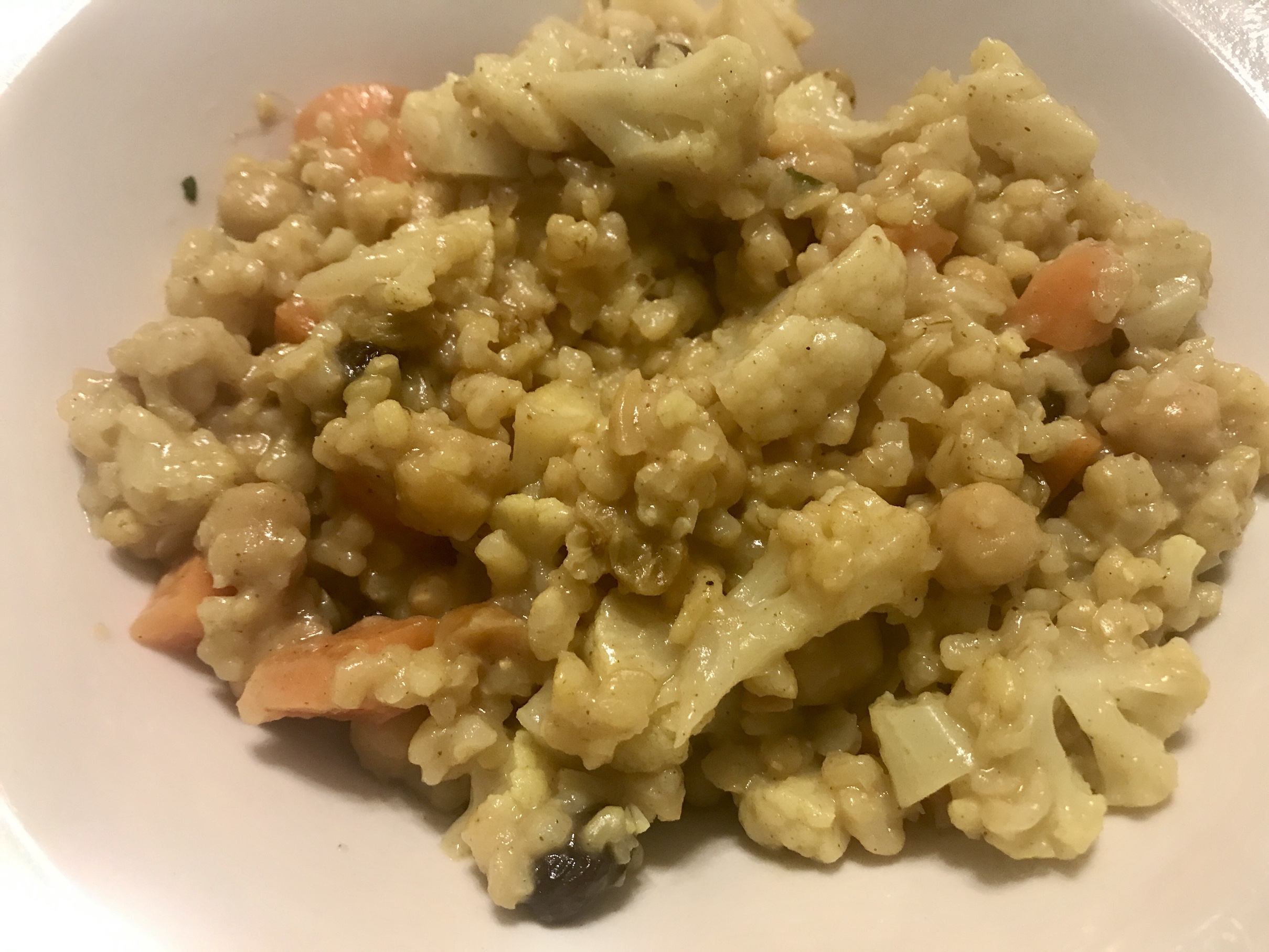 Brown Rice Refried with Veg & Raisins-2