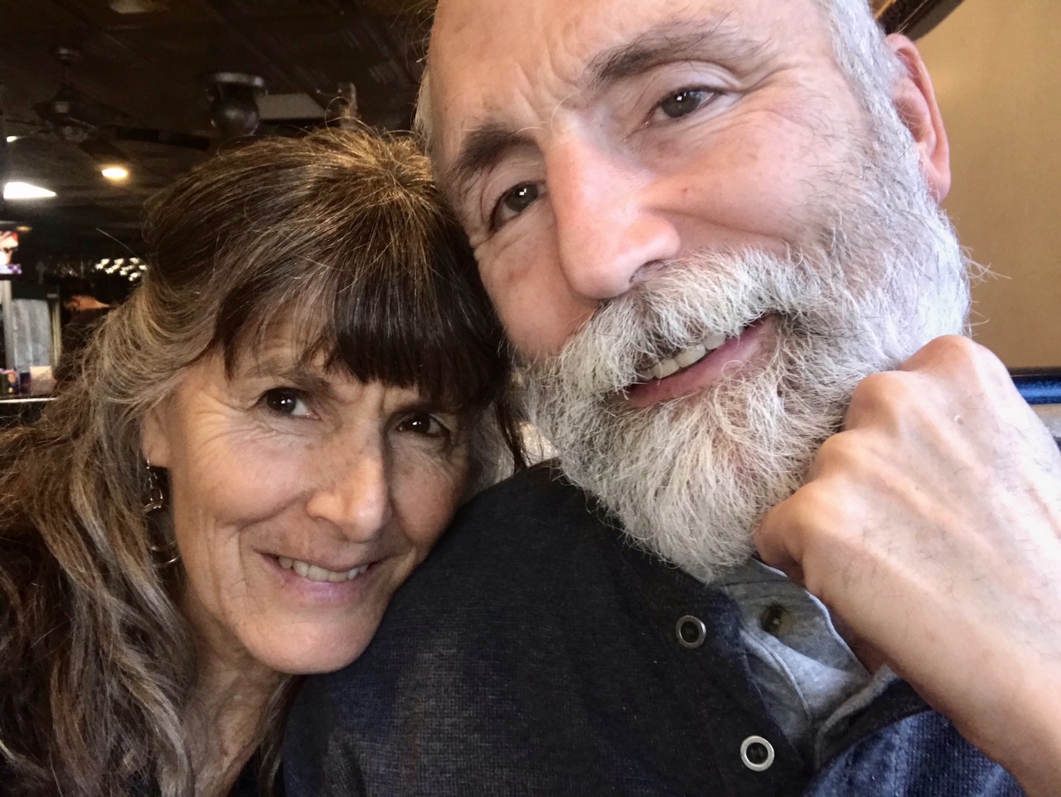 Don and Tracy Matesz celebrating Tracy's 60th birthday out to eat in Toledo, OH