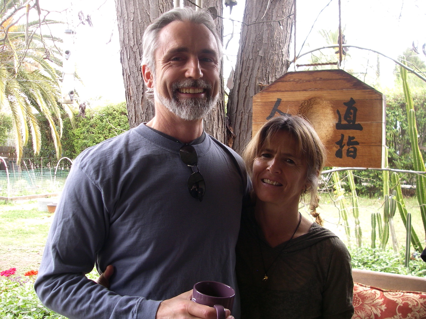 Don and I at the Tempe, AZ Zen Center glowing after a long meditation retreat