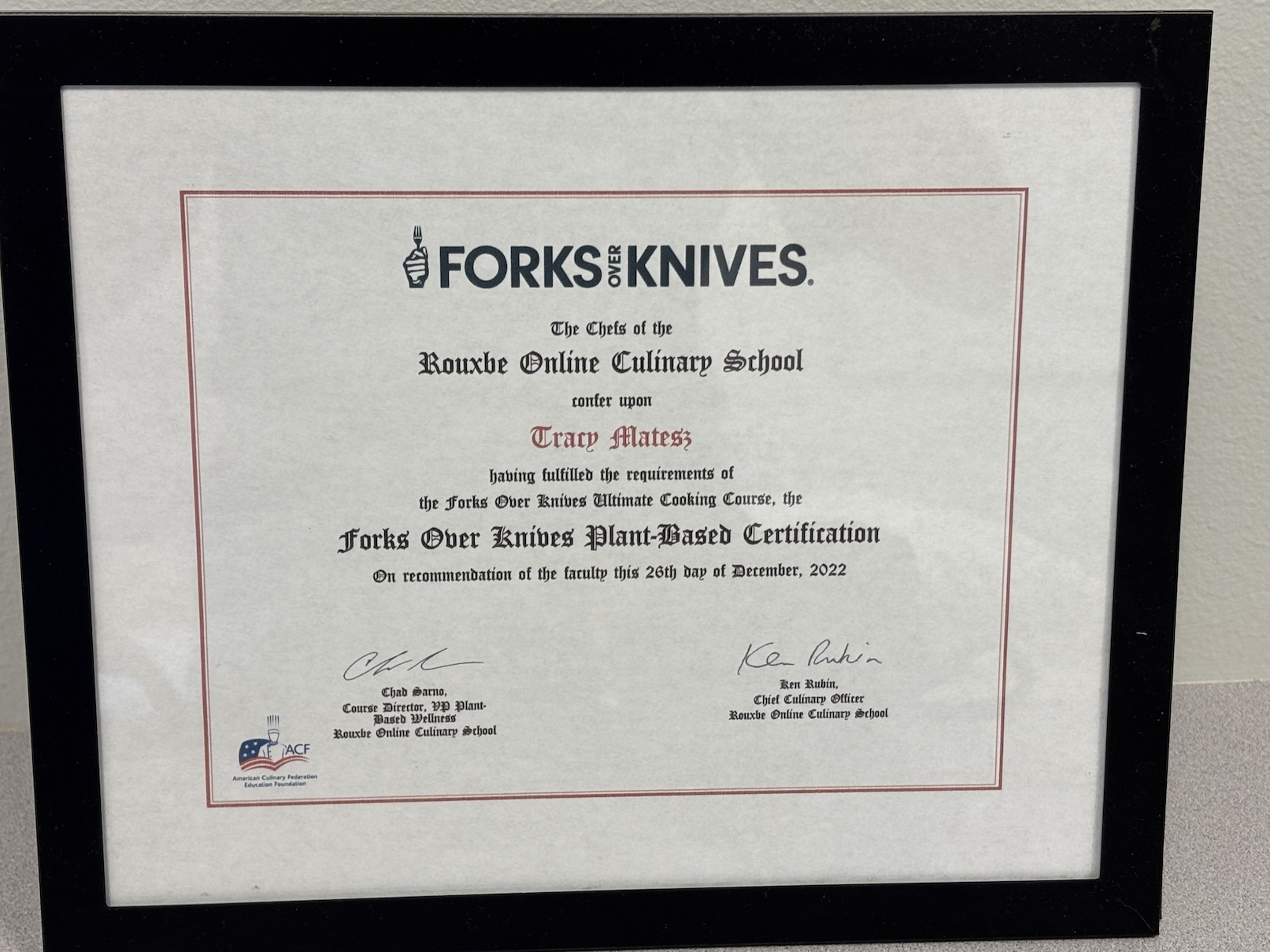 FOK Rouxbe Online PB Cooking Certificate