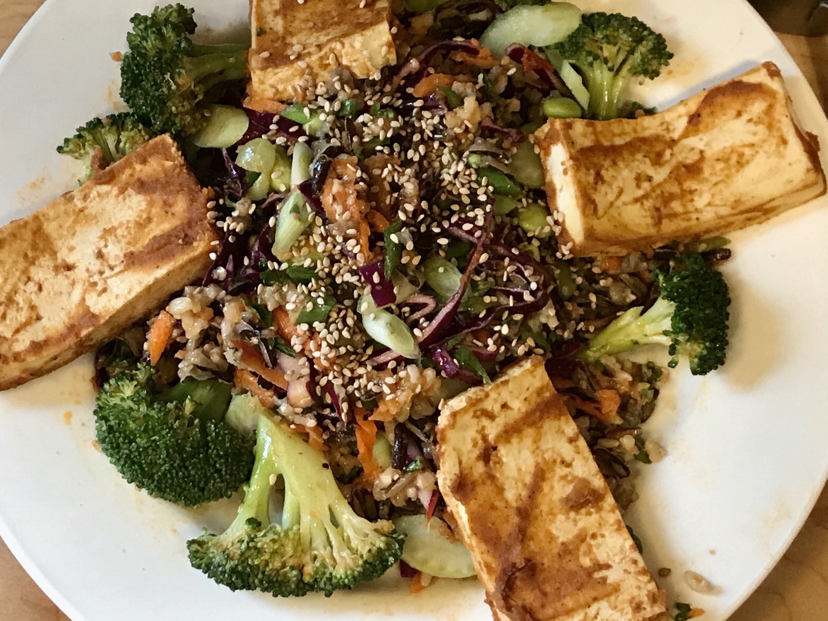 Wild Rice Salad w/ Tofu & Broccoli recipe from FOK Wild Rice Salad w/ Tofu & Broccoli recipe from FOK