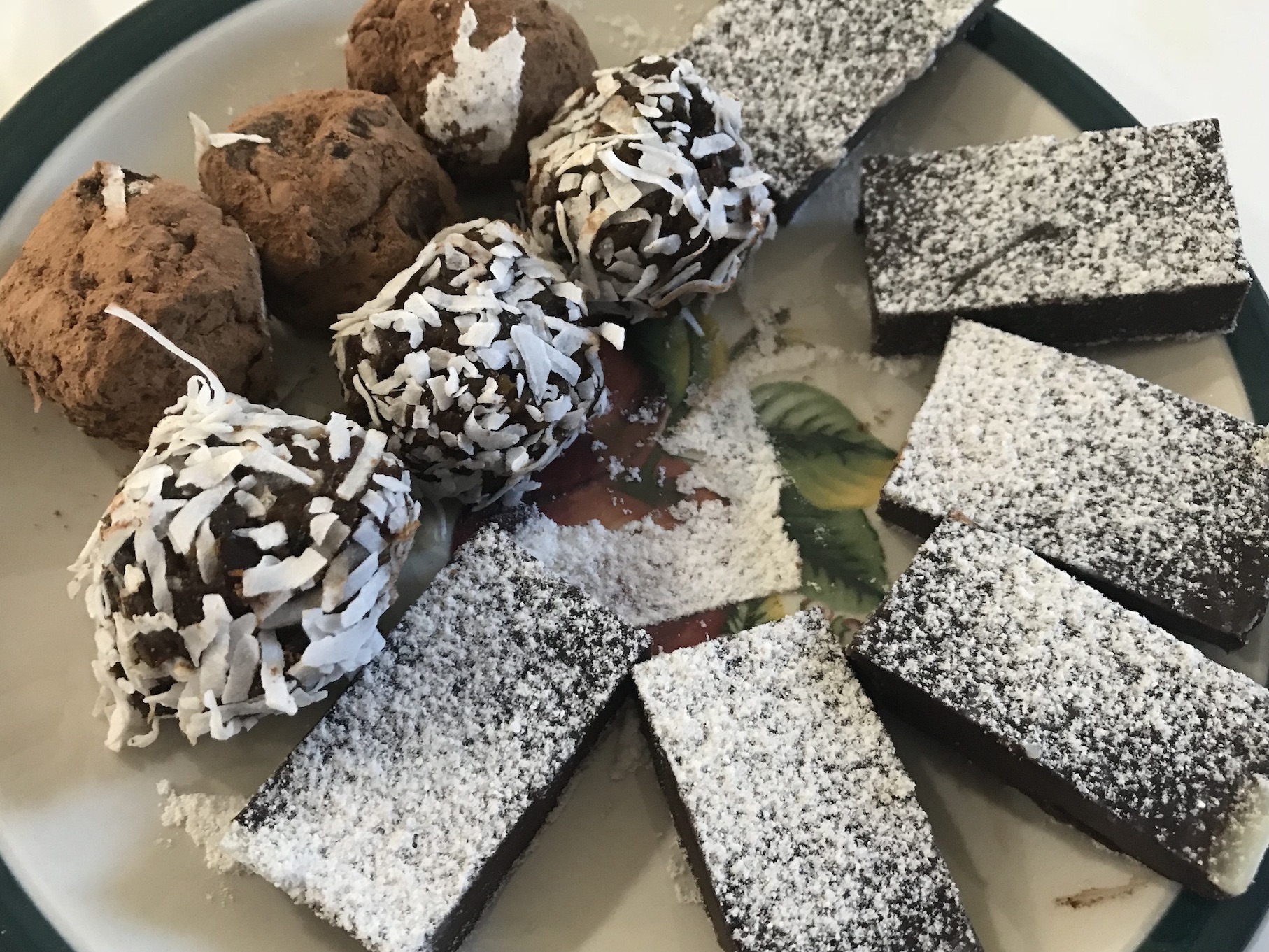Dried Fruit Truffles & Fudge Brownies