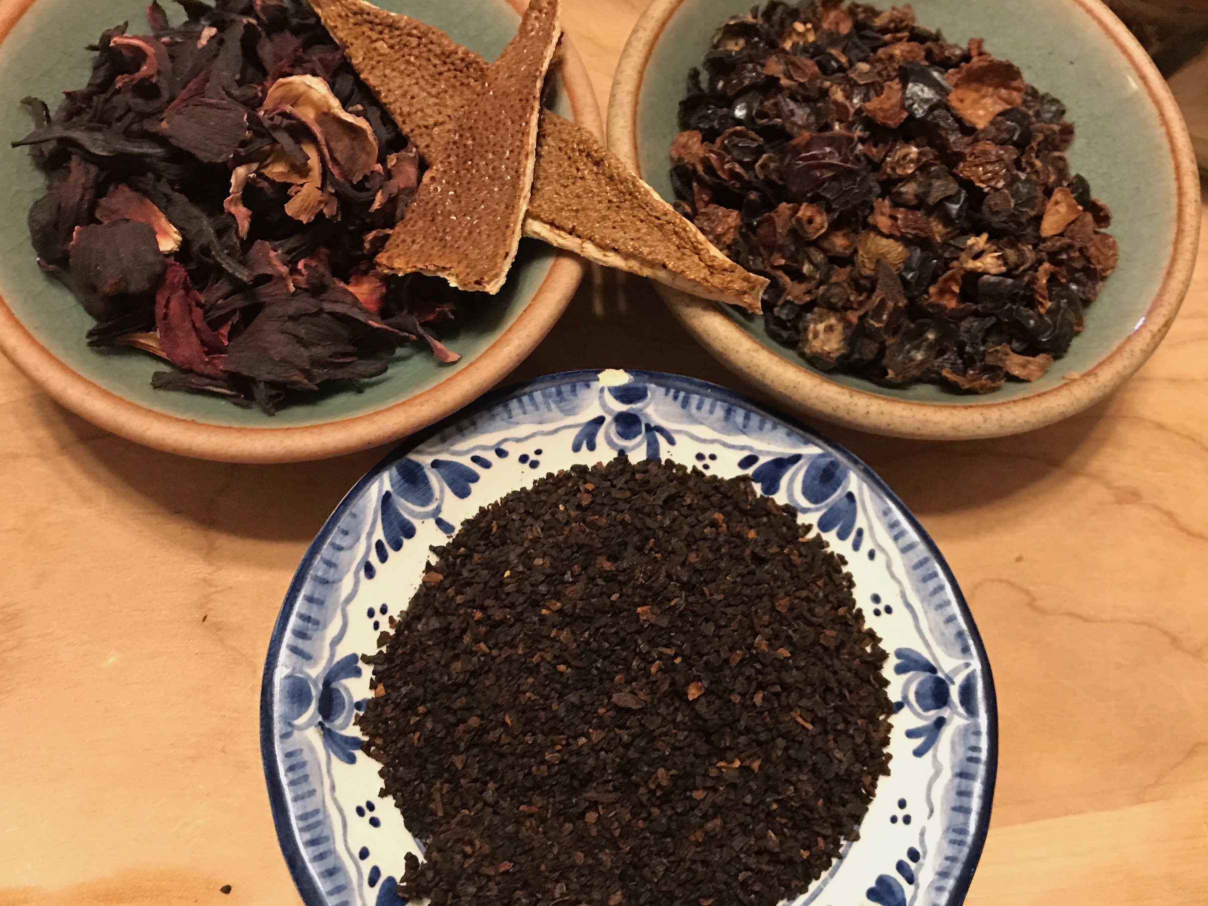 Hibiscus, Rose Hips, Dandelion & Citrus Peel for My Healthy Tea Blend