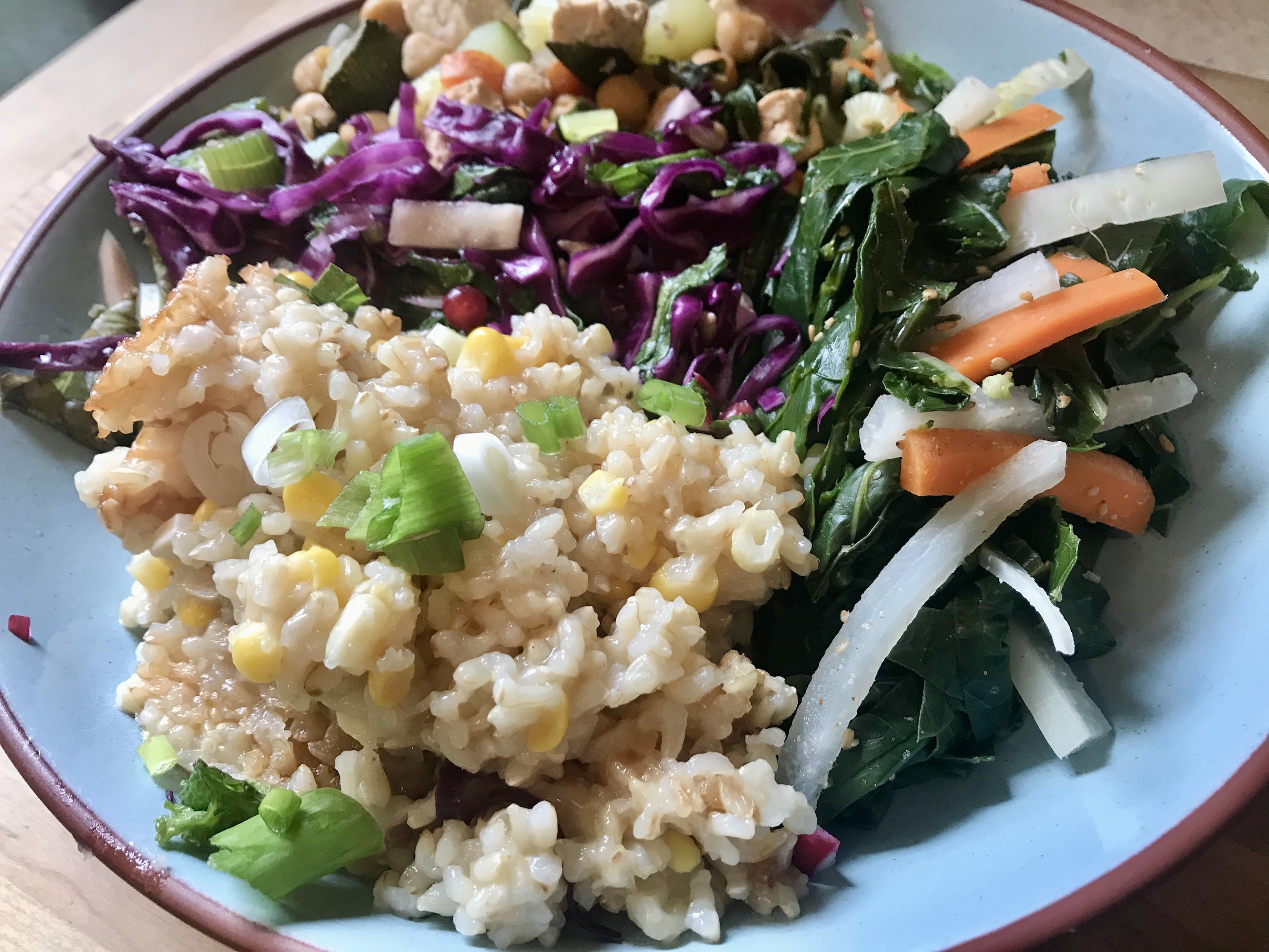 Macrobiotic Meal of Brown Rice & Vegetables