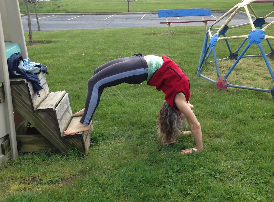 Me in a backbend outdoors 2020 Me in a backbend outdoors 2020