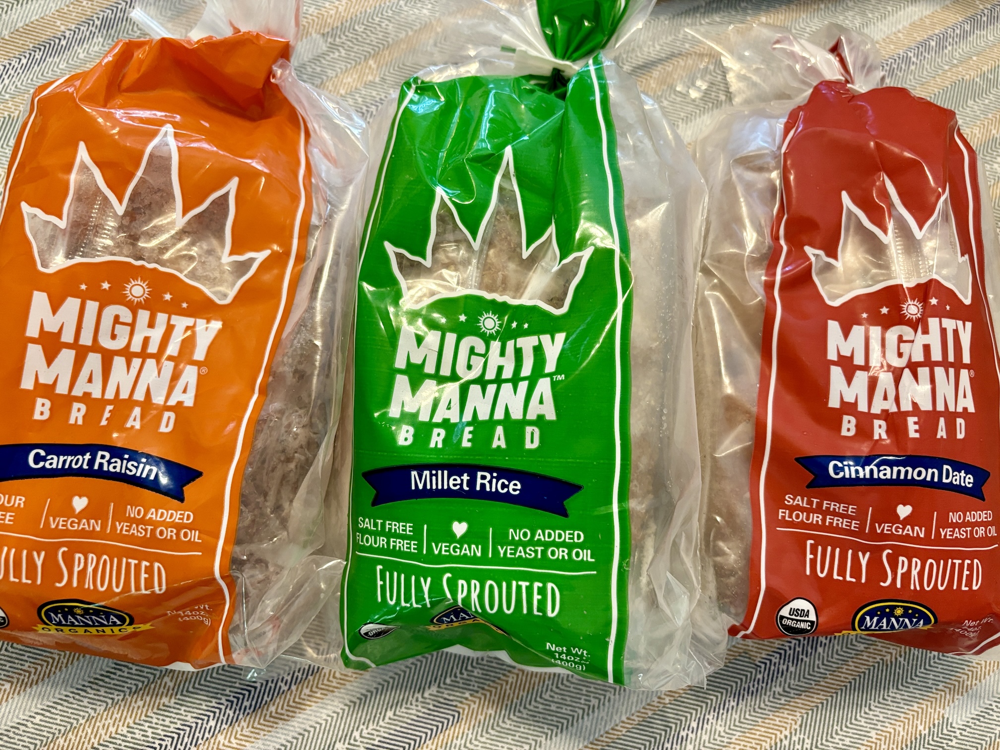 Mighty Manna Sprouted Grain Bread - 3 loaves Mighty Manna Sprouted Grain Bread - 3 loaves