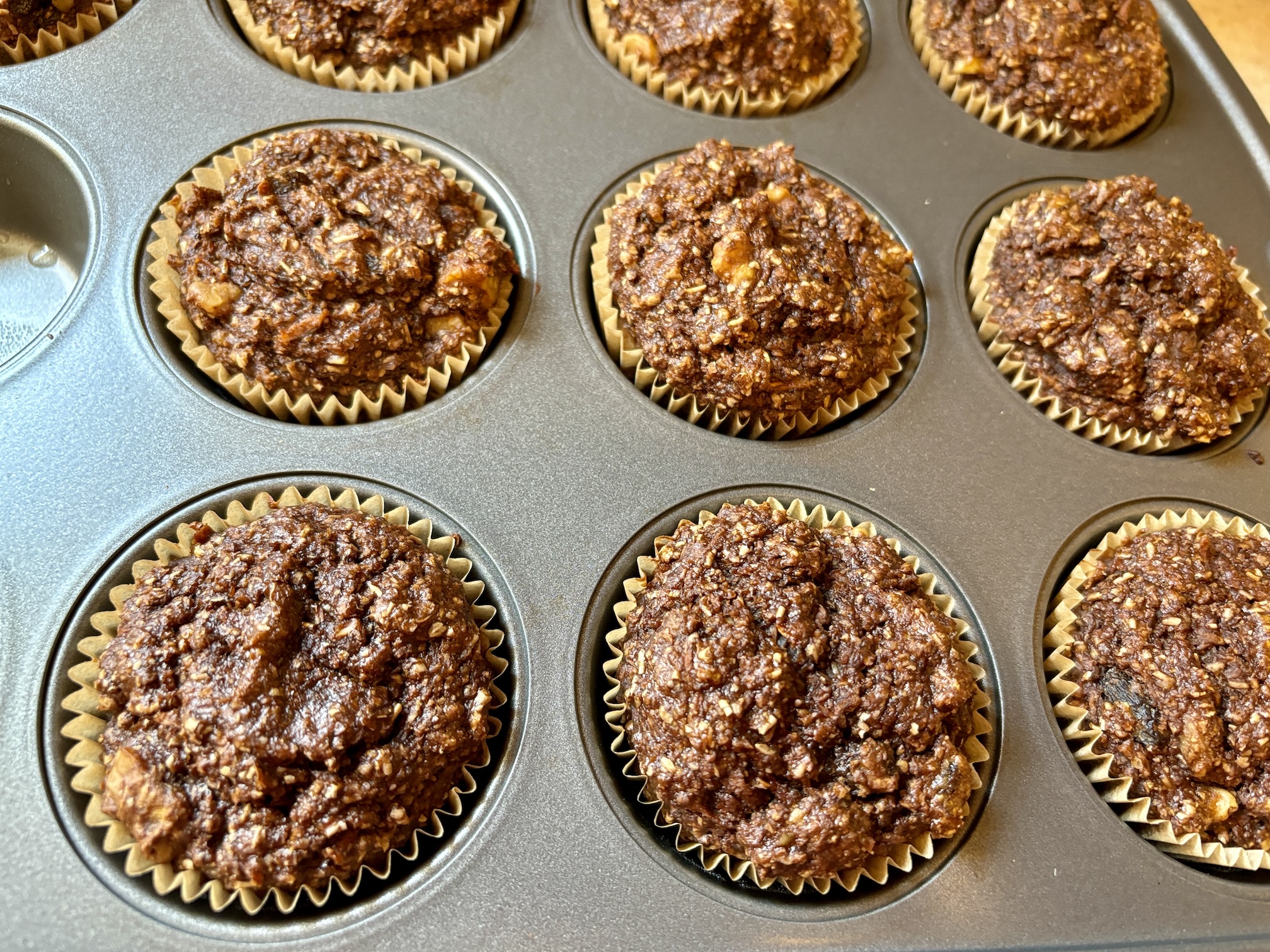 Low-Fat Carrot Apple Bran Muffins