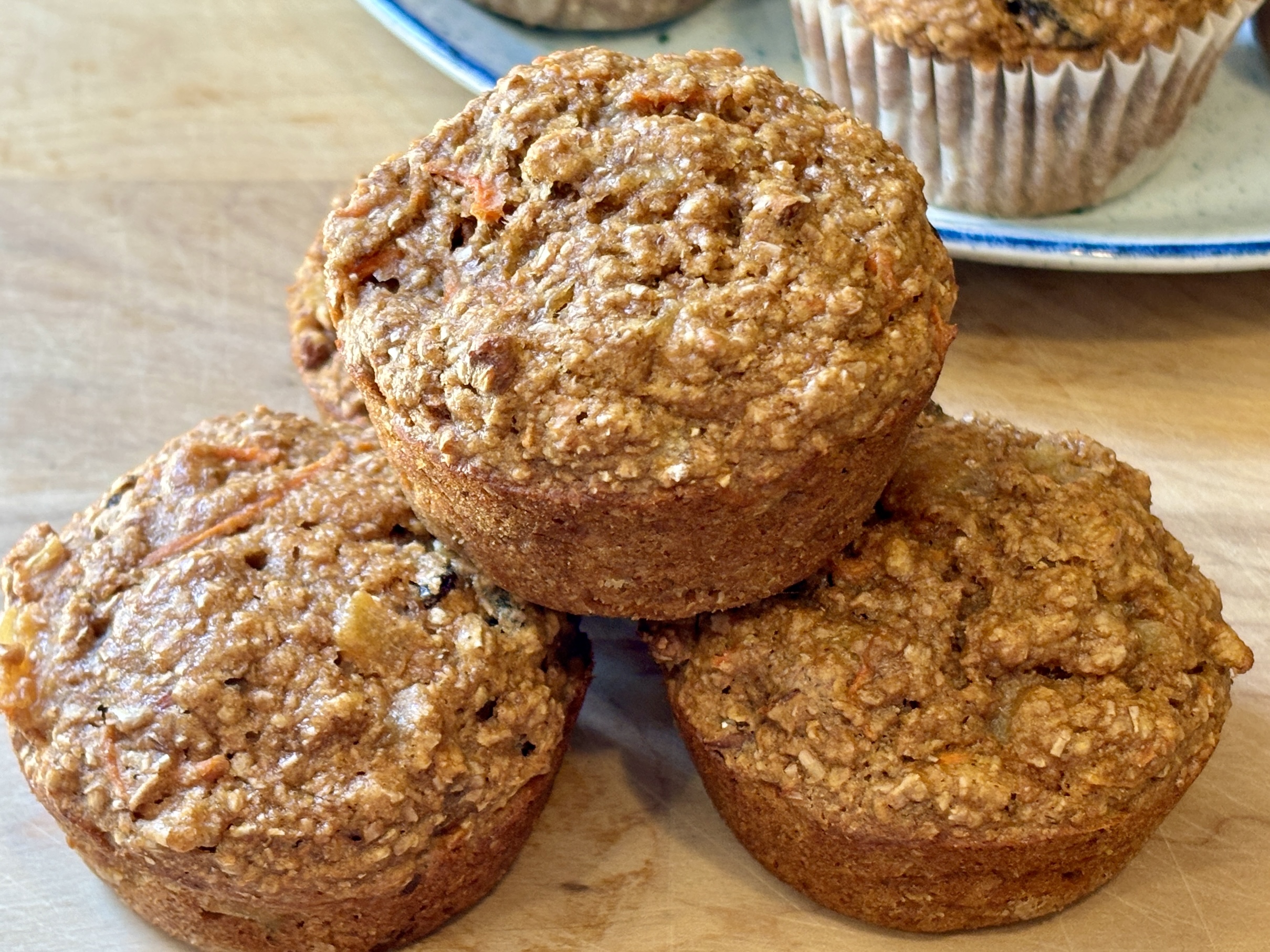 Low-Fat Carrot Pineapple Muffins-2