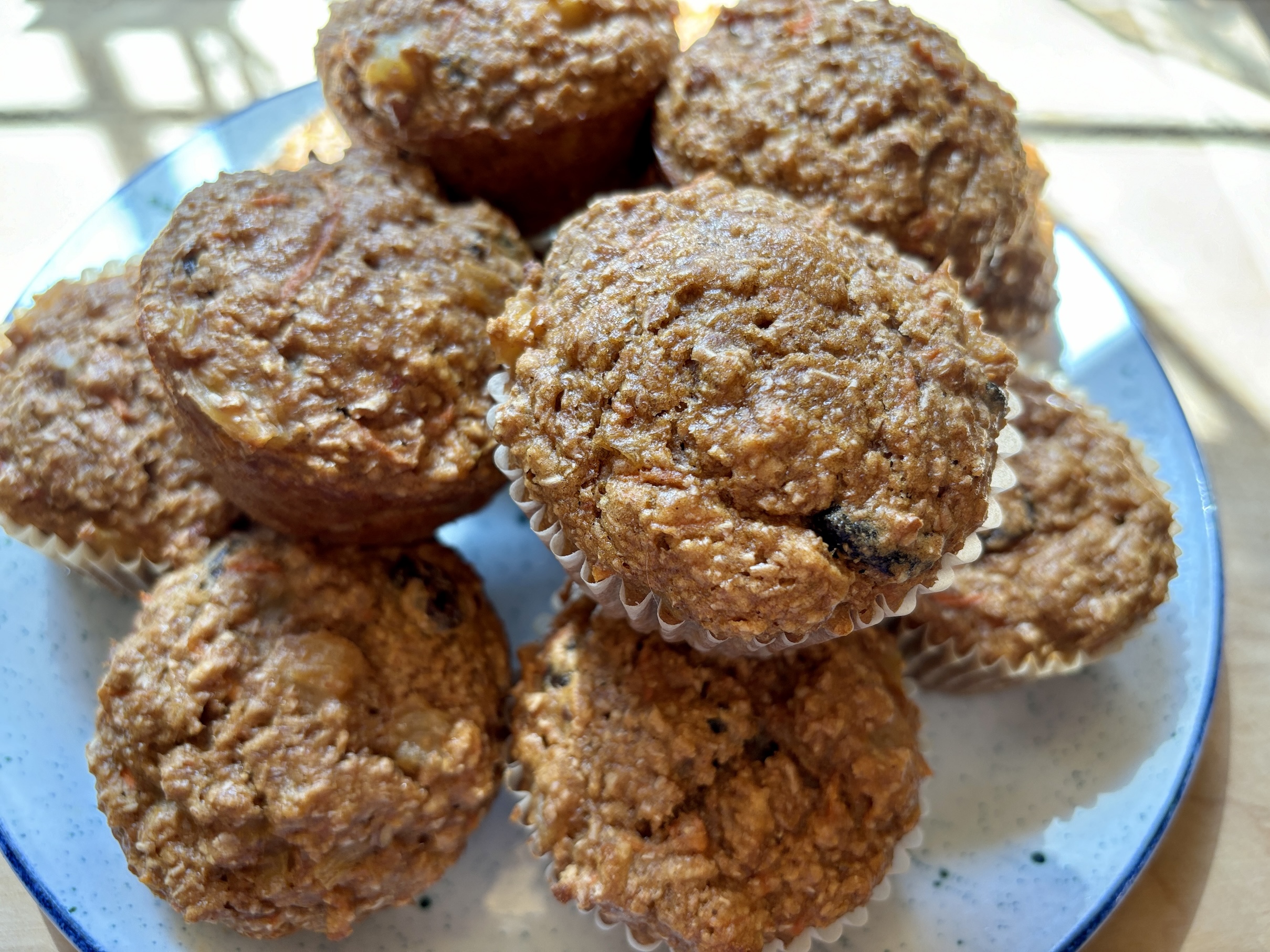 Low-Fat Carrot Pineapple Bran Muffins