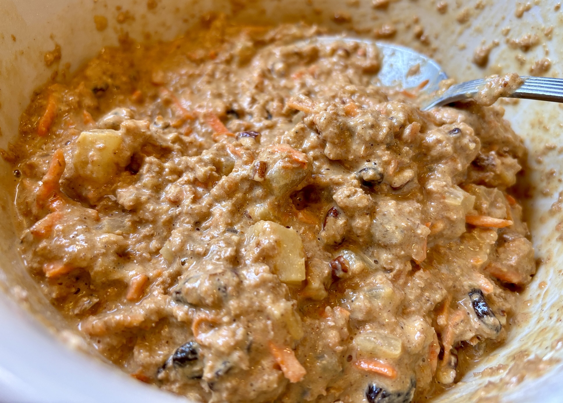 Carrot Pineapple Bran Muffins Batter