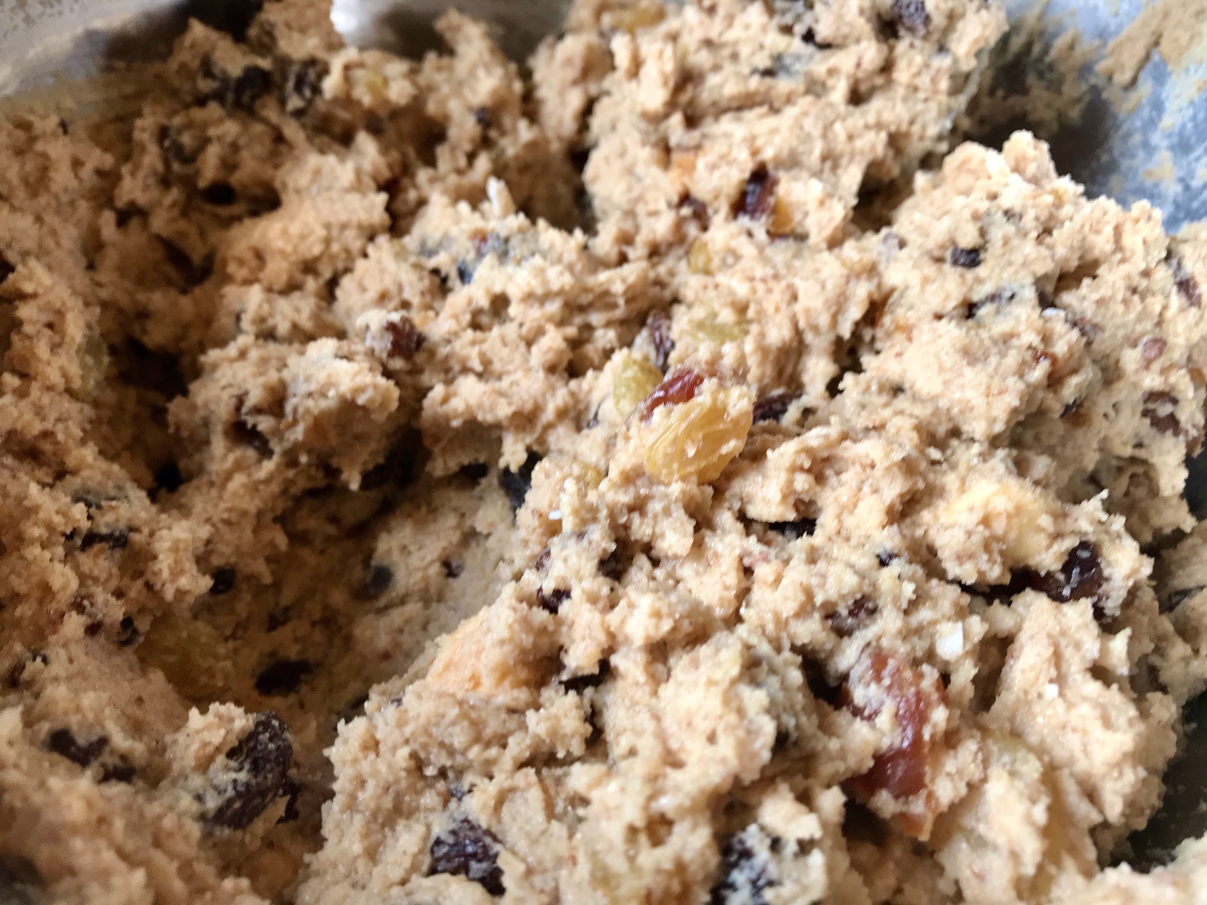 Batter for Okara Bannock Cookies Batter for Okara Bannock Cookies