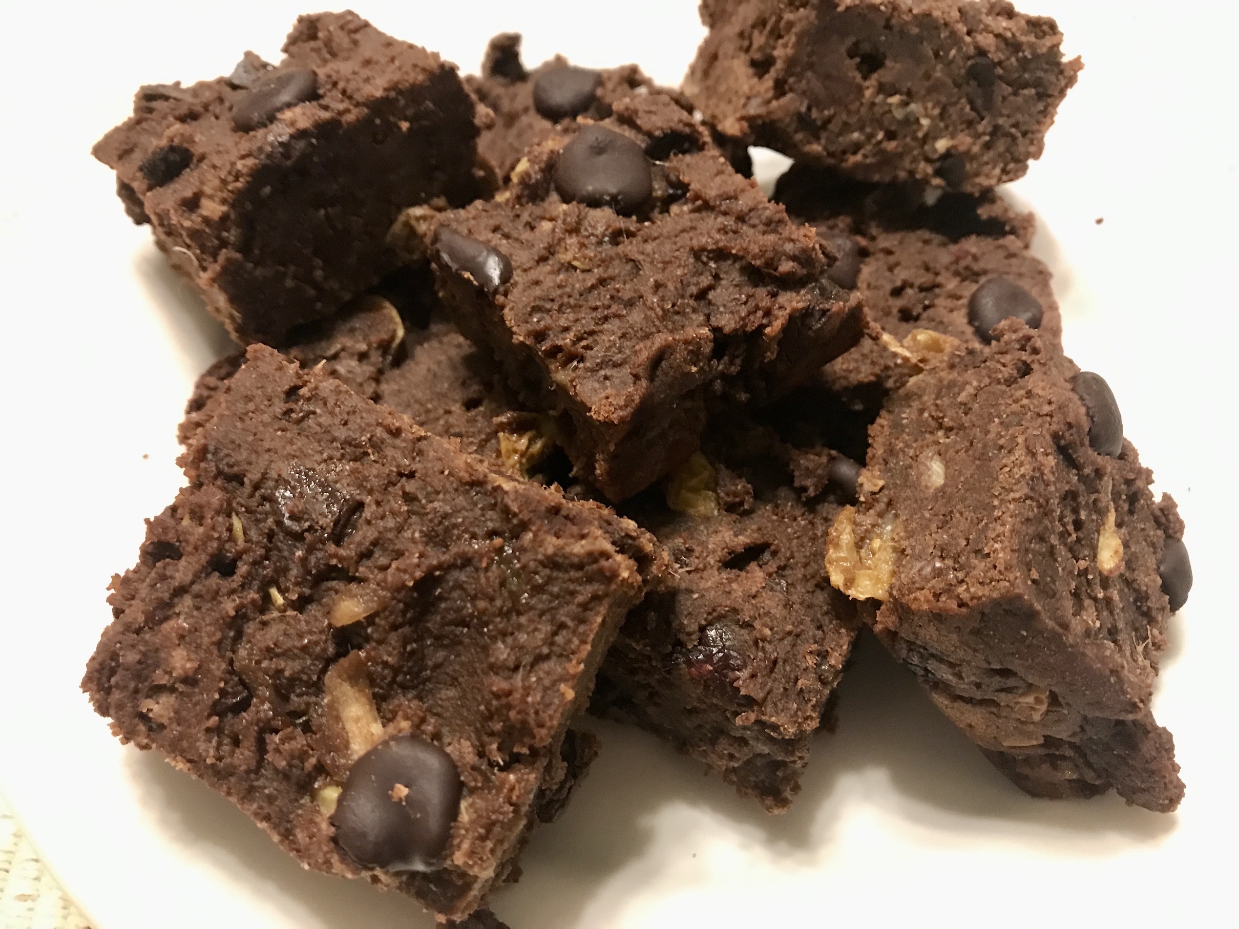 Carob Peanut Butter Okara Brownies