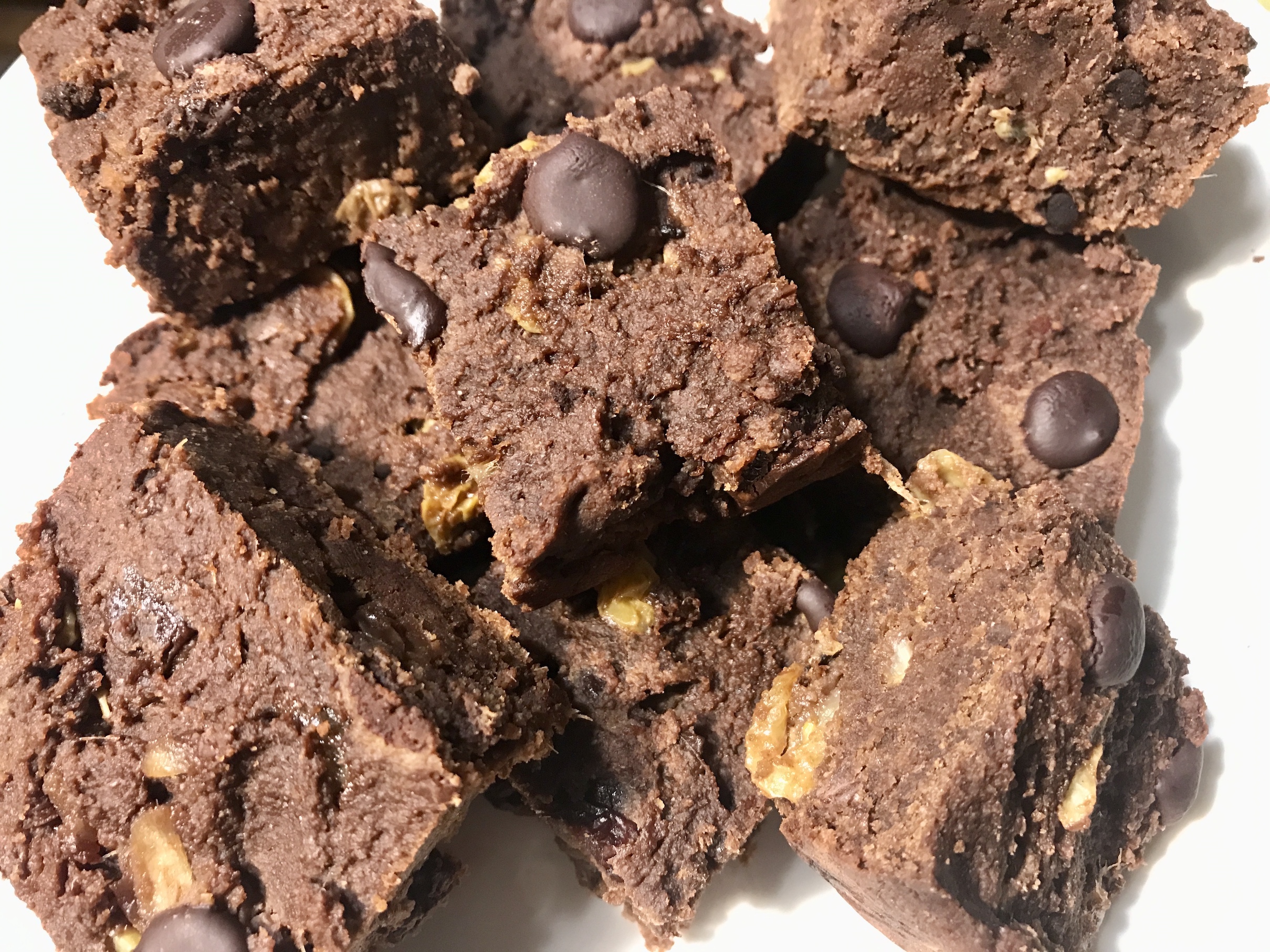 Carob Peanut Butter Okara Brownies Carob Peanut Butter Okara Brownies