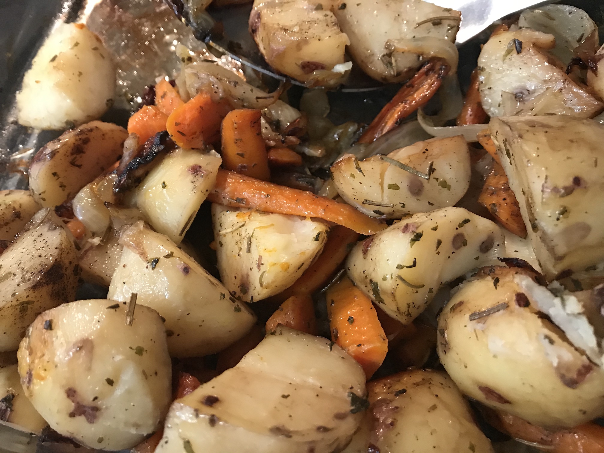 Potatoes, Carrots & Onions Roasted Potatoes, Carrots & Onions Roasted