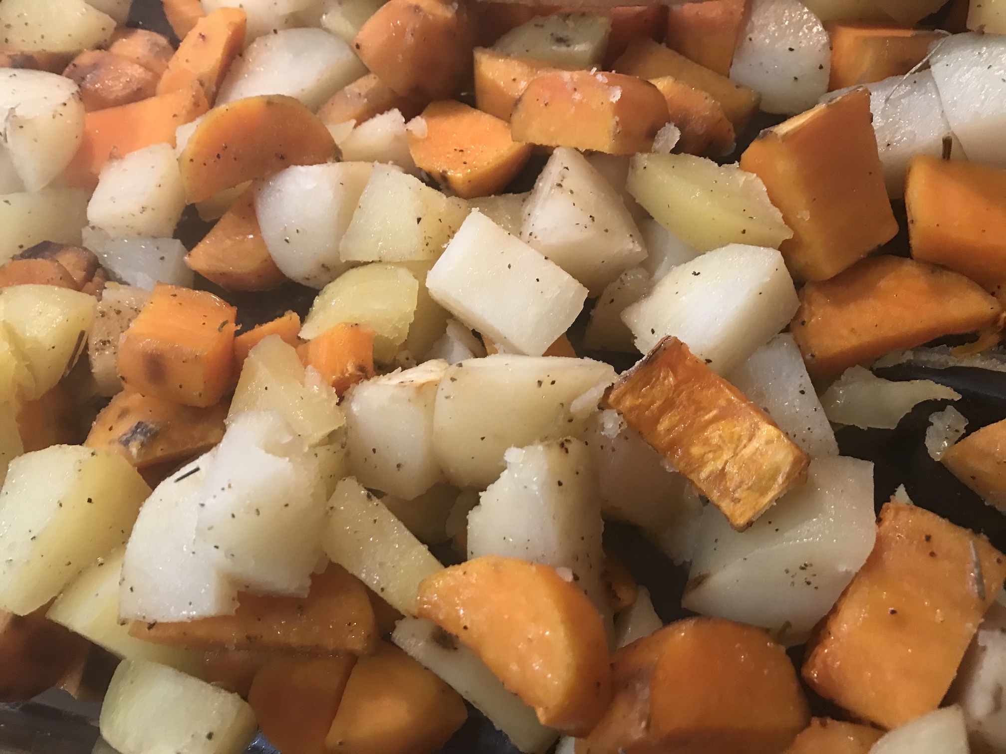 Potatoes Roasted with Root Vegetables