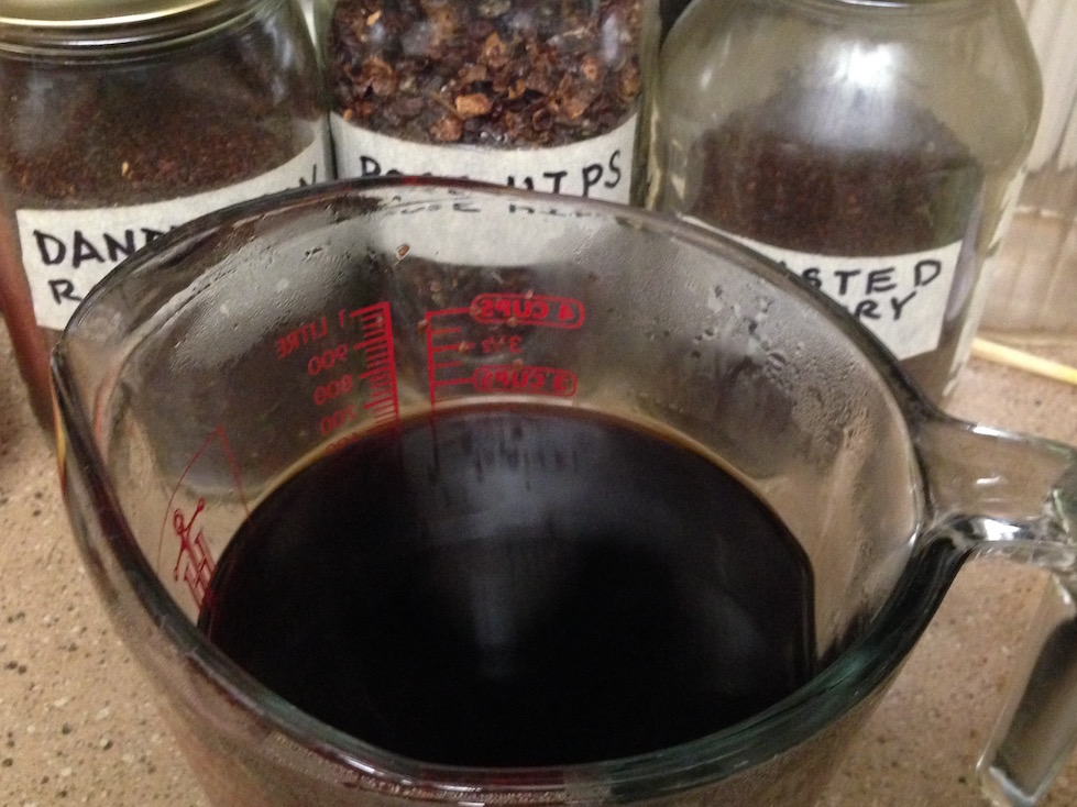 My Healthy Tea Blend of Roasted Dandelion Root, Rosehips, Hibiscus & Citrus Peel