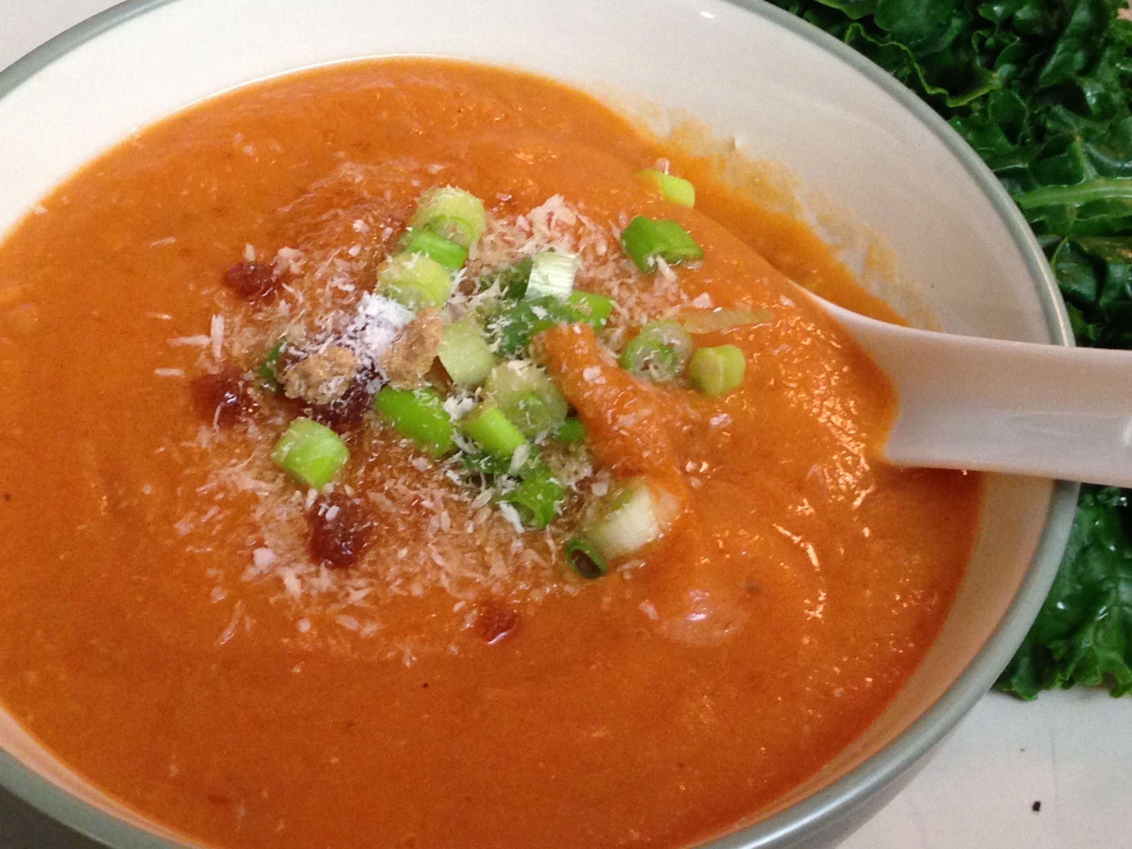 Carrot Soup & Greens Carrot Soup & Greens