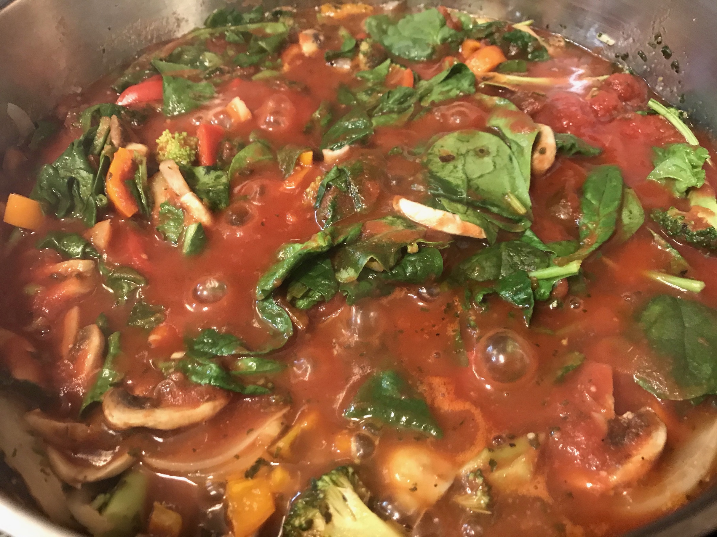 Spaghetti with Healthy Homemade Marinara Sauce Cooking Spaghetti with Healthy Homemade Marinara Sauce Cooking