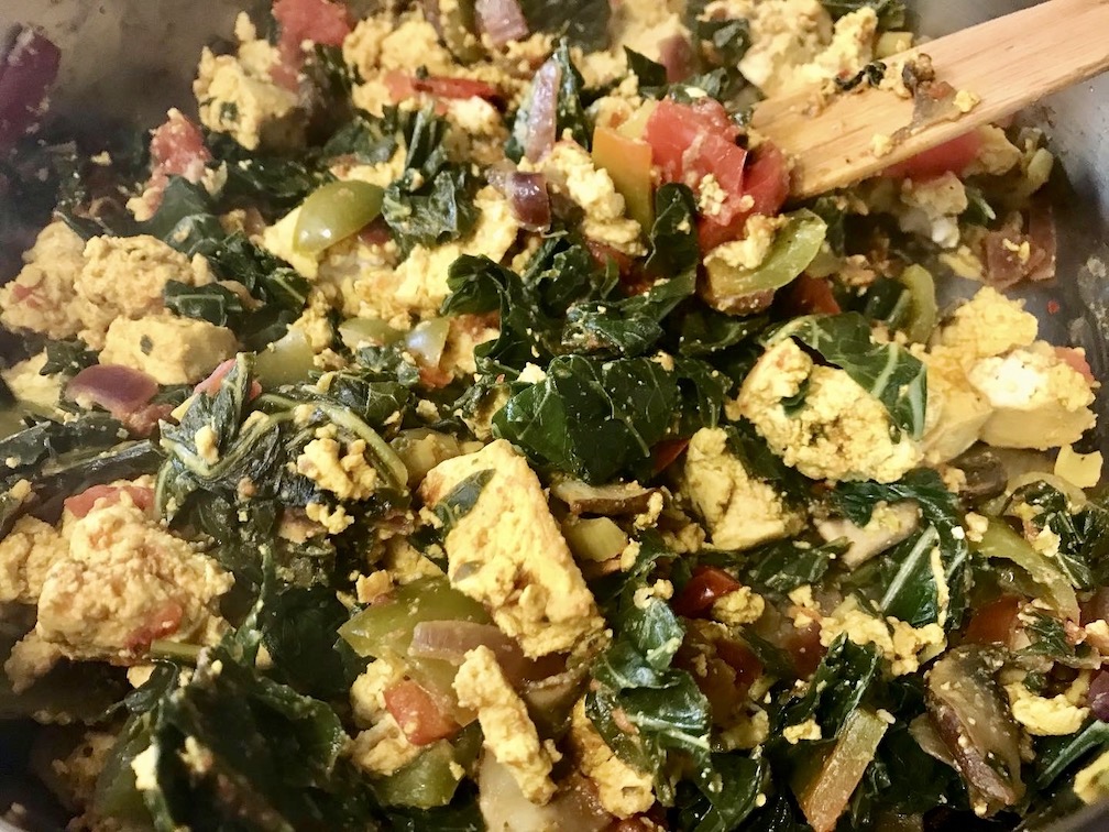 Tofu Scramble Cooking
