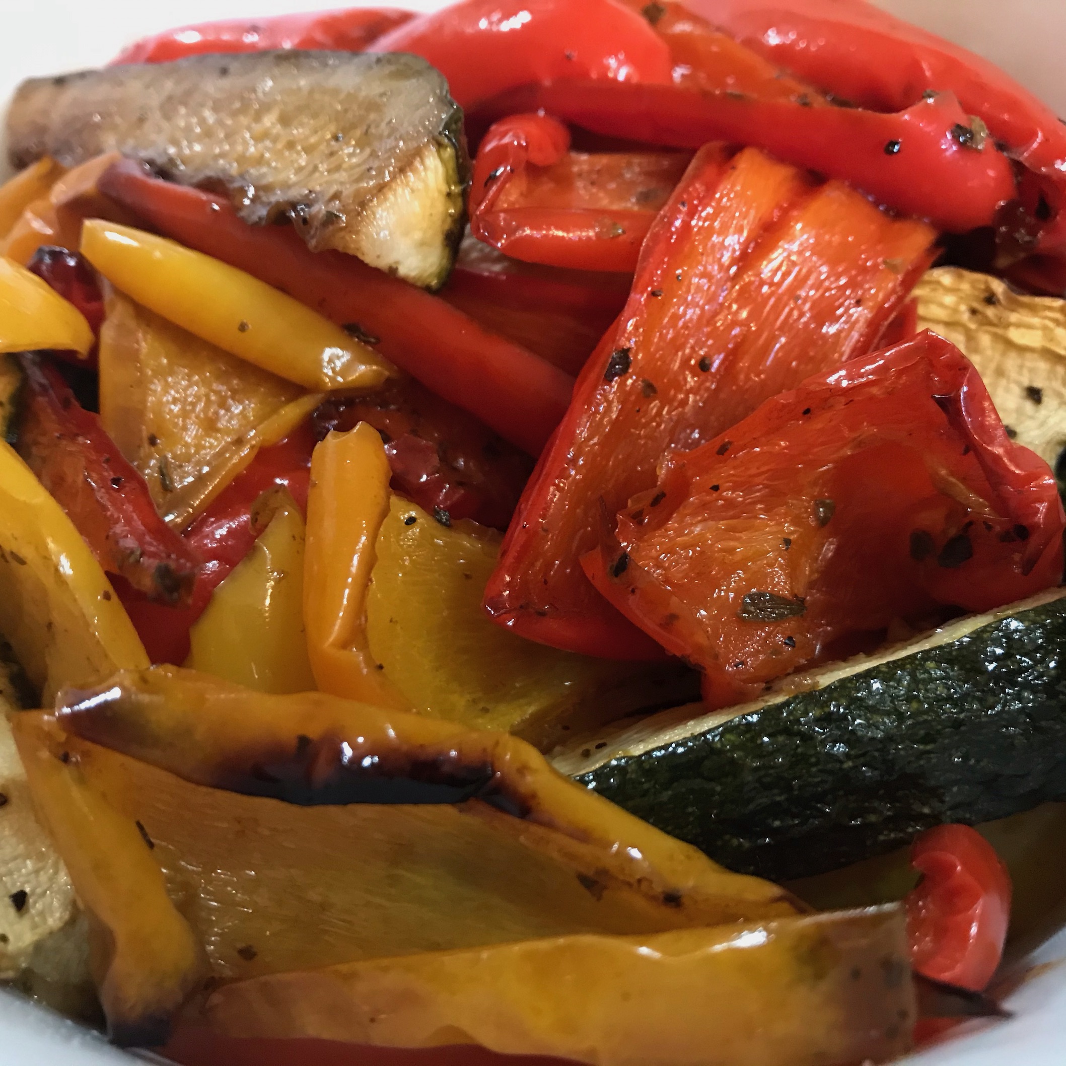 Roasted Peppers & Zucchini