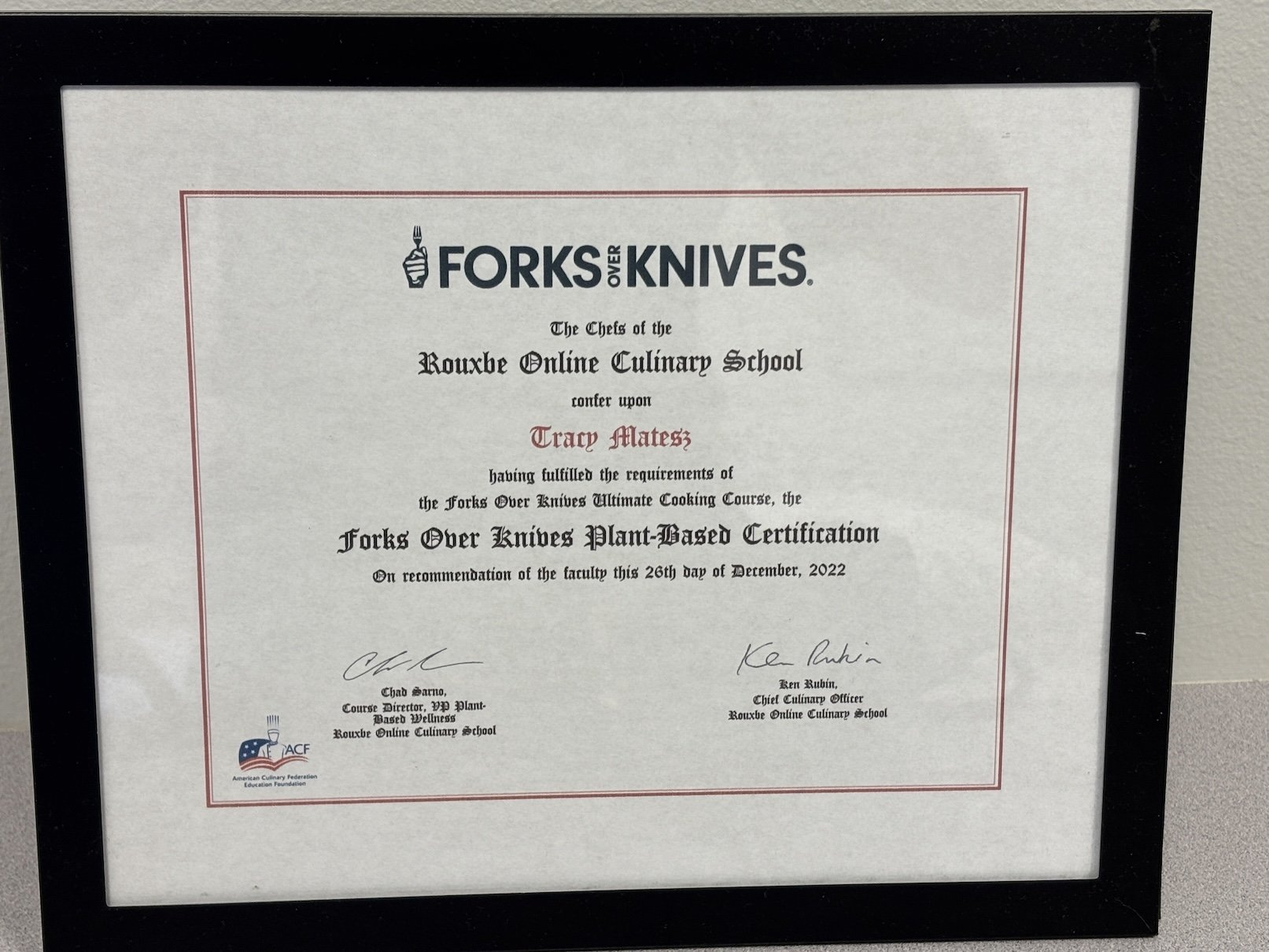 FOK Rouxbe Online PB Cooking Certificate