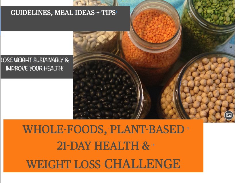 21-Day Whole Foods,Plant-Based Health & Weight Loss Challenge E-Book Cover